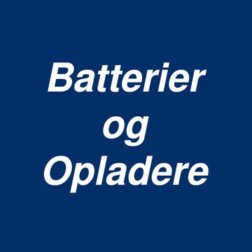 Batterier og opladere