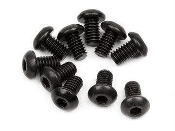 Button Head Screw M2.5X4Mm (Hex Socket/10Pcs)