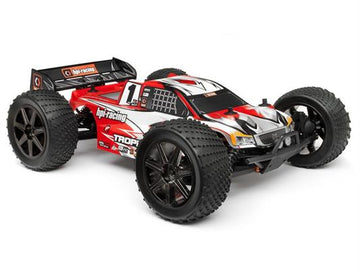 CLEAR TROPHY TRUGGY FLUX BODY W/WINDOW MASK/DECALS