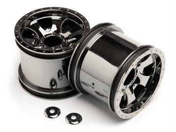 Warlock Wheel Black Chrome (2.2In/2Pcs)