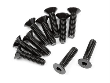 Flat Head Screw M2.5X10Mm (Hex Socket/10Pcs)