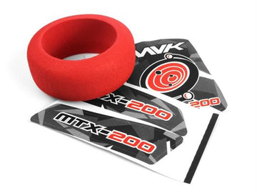 Maverick - MV150552 - Transmitter Wheel Foam & Decals (Red)