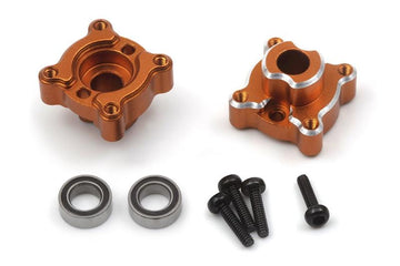 HPI - HP161154 - Aluminum Rear Hub Set (Orange/2pcs)
