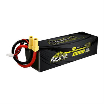 GensAce - B-100C-8000-4S2P-Bashing-EC5 - 14.8V 8000mAh 100C Lipo Batteri med EC5 stik