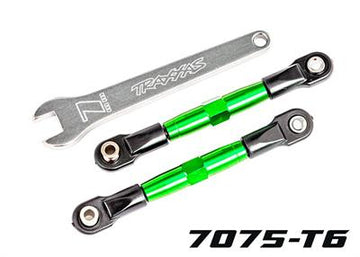 Traxxas - TRX2444G - Camber links, front (TUBES green-anodized, 7075-T6 aluminum, stronger than titanium) (2) (assembled with rod ends and hollow bal