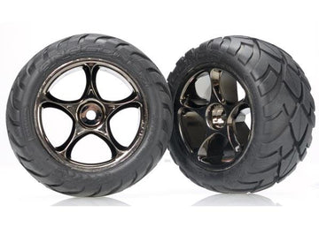 Traxxas - TRX2478A - Anaconda Dæk limet på 2.2" Tracer Krom fælge med 12mm hex - 2 stk