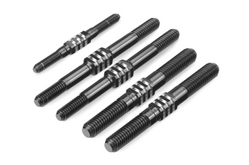 JConcepts - 2507-2 - RC8B4 | RC8B4e Fin Titanium Turnbuckle Set - Black, 5pc.