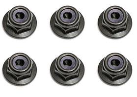 M3 Locknut, with flange