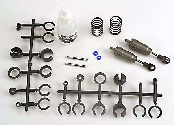 Traxxas - TRX2658 - Big-bore shocks (short) (hard-anodized & PTFE-coated T-6 aluminum) with springs (f/r)(2)