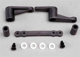 Steering bellcranks (2)/ bellcrank bushings (5x8x2.5mm) (4)/ bellcrank post spacers (2)/ d