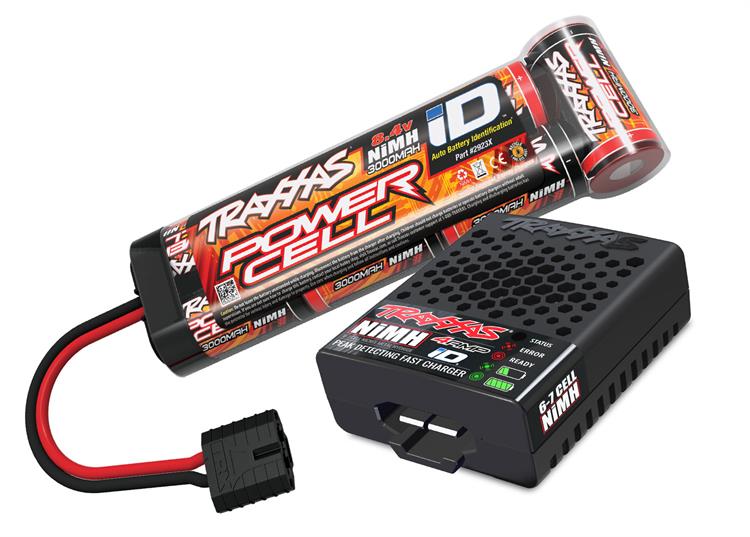 Traxxas - TRX37054-8 - 1/10 Rustler 2WD med Batteri og USB Oplader