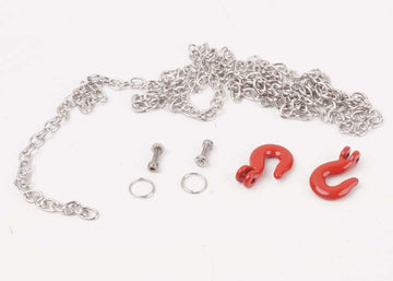 Hobby Details - DTEL01019 - 1/10 Metal Chain with Hooks for Crawler Cars (L 900 mm)