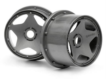 Super Star Wheel Gunmetal Rear (120X75Mm)