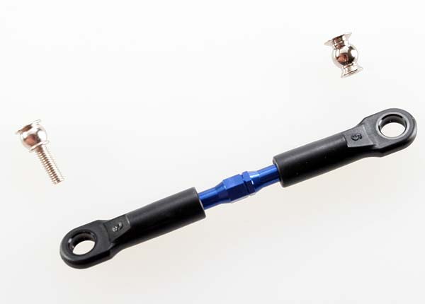 Traxxas - TRX3737A -  Turnbuckle, aluminum (blue-anodized), camber link, front, 39mm (1)(assembled w/rod ends)/ hollow balls (2) (See part 3741A for c