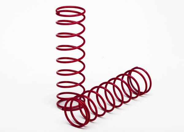 Traxxas - TRX3758R - Springs, front (red) (2)