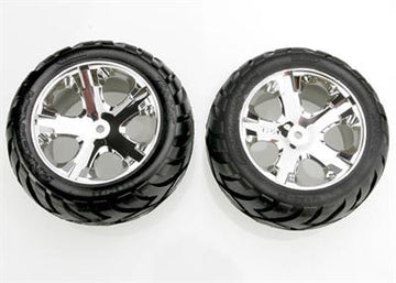 Tires & wheels, assembled, glued (All Star chrome wheels, Anaconda® tires, foam inserts) (electric rear) (1 Left, 1 Right)