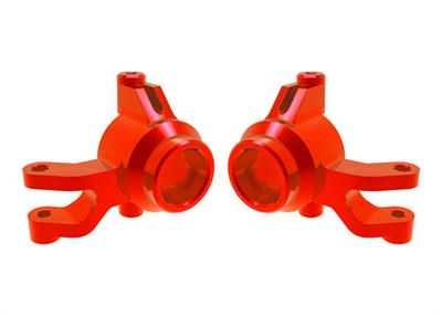Traxxas - TRX10734-RED - Steering Blocks Alu Red (Pair) Mini Maxx