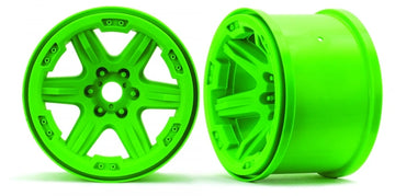 Traxxas - TRX8671G - Wheels, 3.8" (green) (2) (17mm splined)