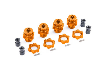Wheel Hub & Nuts 17mm Alu ORANGE (4) Jato 4x4