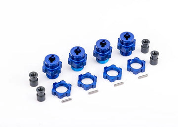Wheel Hub & Nuts 17mm Alu BLUE (4) Jato 4x4