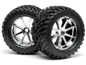 Mounted Goliath Tire 178X97Mm On Blast Wheel Crm