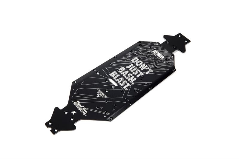 Arrma - ARA320572 - ALUMINUM CHASSIS CNC 7075 T6 SWB (BLACK) (1PC)