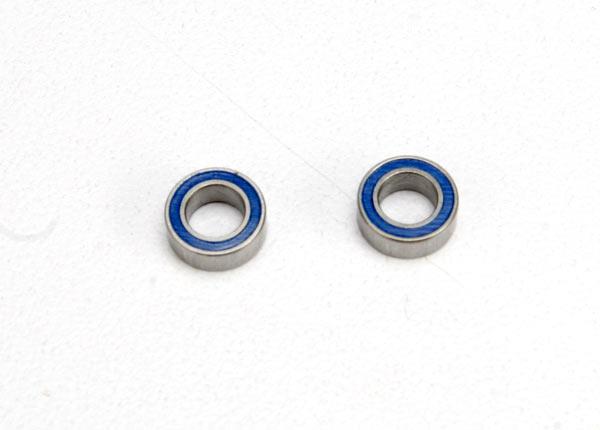 Traxxas - TRX5124 - 4x7x2.5 mm Kugleleje, blue rubber sealed (2)