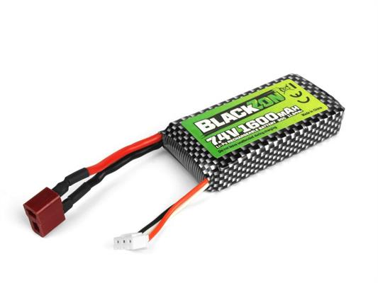 Blackzon - 540247 - Battery Pack (LiPo 7.4V, 1600mAh), w/T-Plug