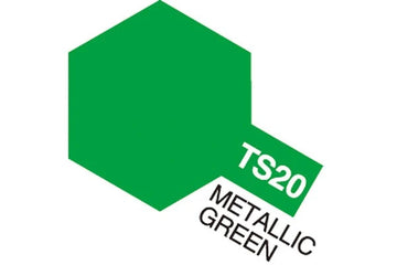 Tamiya - TS-20 - Metallic Green (Gloss) - Spraymaling - 100 ml