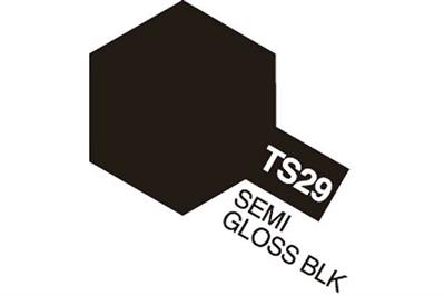 Tamiya - TS-29 - Semi Gloss Black (Semi Gloss) - Spraymaling - 100 ml