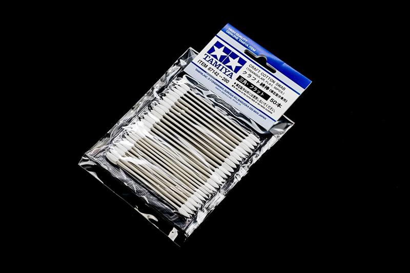 Tamiya - 87142 - Craft Cotton Swab, Triangular, Flat (50pcs)