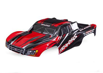 Body, Slash® 4X4 (also fits Slash® VXL & Slash® 2WD), red (painted, decals applied)