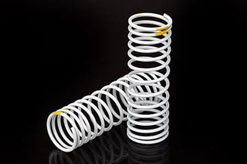 Traxxas - TRX5856 - Springs, front (white) (progressive, +20% rate, yellow stripe) (2)
