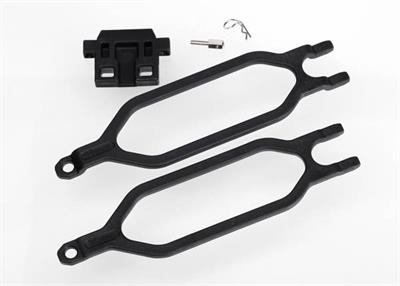 Traxxas - TRX6727 - Hold down, battery (2)/ hold down retainer/ battery post/ angled body clip