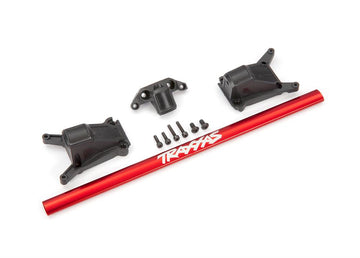 Chassis brace kit, red (fits Rustler 4x4 or Slash 4x4 models equipped with low-CG chassis)