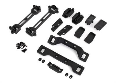 Traxxas - TRX6928 - Body conversion kit, Slash 4X4 (includes front & rear body mounts, latches, hardware) (for clipless mounting)