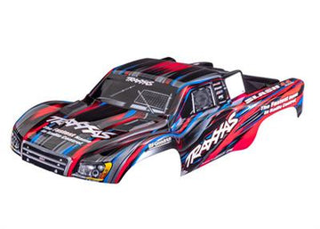 Traxxas - TRX6932-RED - Body, Slash® 4X4, red (painted, decals applied) (assembled with front & rear body mount latches for clipless mounting)