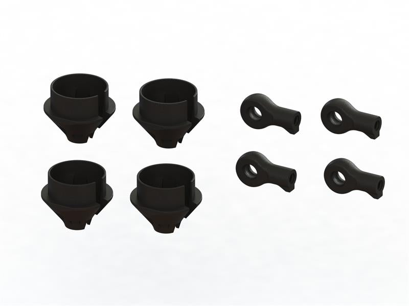 Arrma - ARA330608 - HD Shock Rod End and Spring Cup Set, 2 pairs