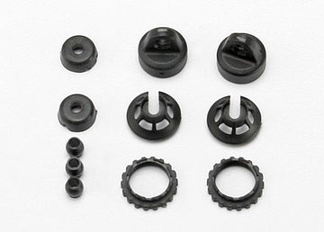 Traxxas - TRX7065 - Caps and spring retainers, GTR shock (upper cap (2)/ hollow balls (4)/ bottom cap (2)/ upper retainer (2)/ lower retainer (2))