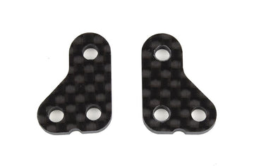 RC10B6.4 Steering Arm, +1mm, carbon fiber