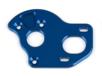 RC10B6.4 Laydown Motor Plate, blue aluminum