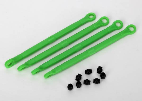 Traxxas - TRX7138G - Toe link, front & rear (molded composite) (green) (4)/ hollow balls (8)
