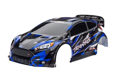 Traxxas - TRX7418B - Body, Ford Fiesta® ST Rally Brushless, blue painted, decals applied)