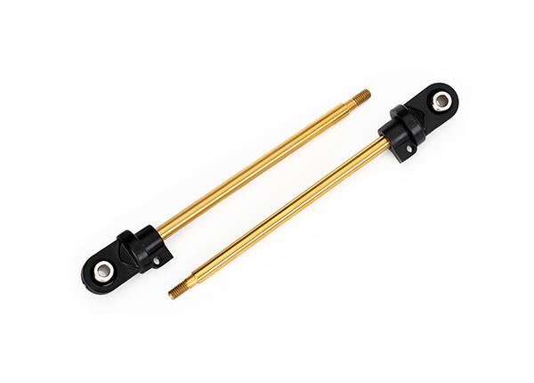 Traxxas - TRX7763T - Shaft, GTX shock, TiN-coated (2) (assembled with rod ends and steel hollow balls)