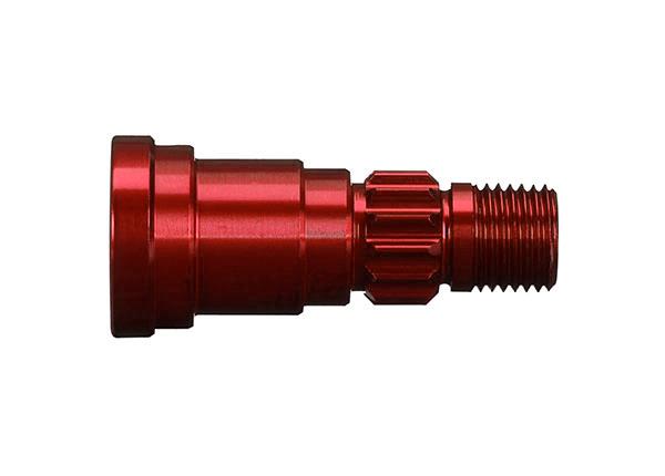 Traxxas - TRX7768R - Stub axle, aluminum (red-anodized) (1) (use only with #7750X driveshaft)