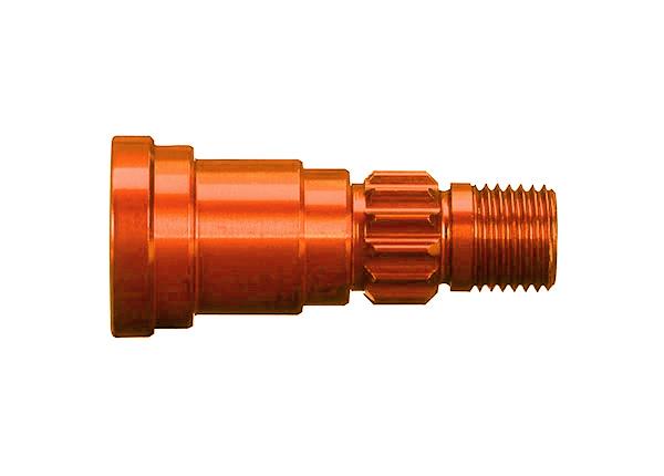 Traxxas - TRX7768T - Stub axle, aluminum, (orange-anodized) (1) (for use only with #7750X driveshaft)