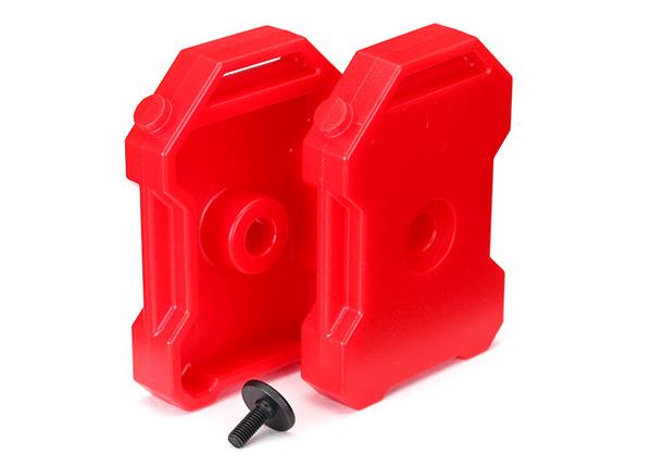 Traxxas - TRX8022 - Fuel canisters (red) (2)/ 3x8 FCS (1)