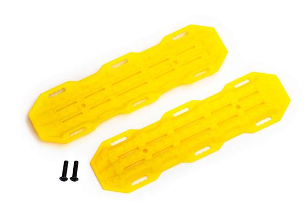 Traxxas - TRX8121A - Traction boards, yellow/ mounting hardware