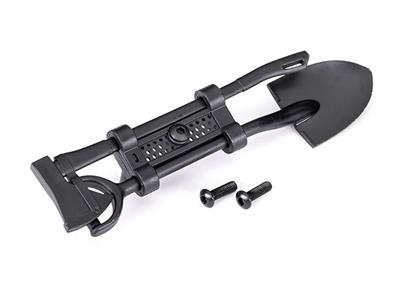 Traxxas - TRX8122S - Shovel/ axe (black)/ accessory mount/ mounting hardware