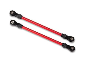 Traxxas - TRX8143R - Suspension links, front lower, red (2) (5x104mm, powder coated steel) (assembled with hollow balls) (for use with #8140R TRX-4®